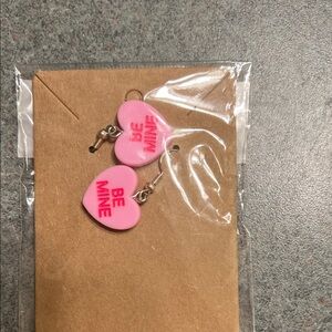 Pink Heart 'Be Mine' Earrings
